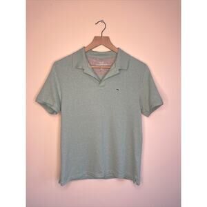 VINEYARD VINES Edgartown Polo XS Mens Boys Short Sleeve Shirt Turquoise Whale A